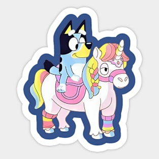 Dog unicorn Sticker